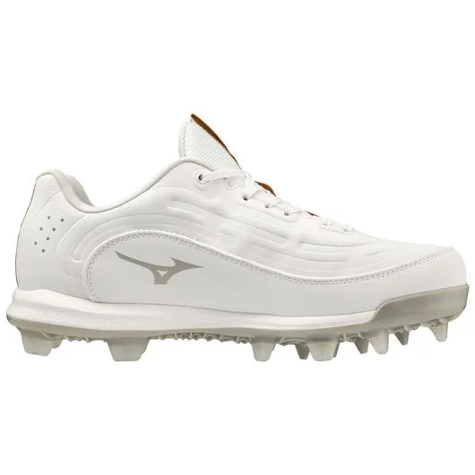 9-Spike Advanced Finch Elite 6 Low Women's TPU Molded Softball Cleat- White