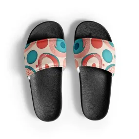 Abstract Colorful Circles Womens Slides
