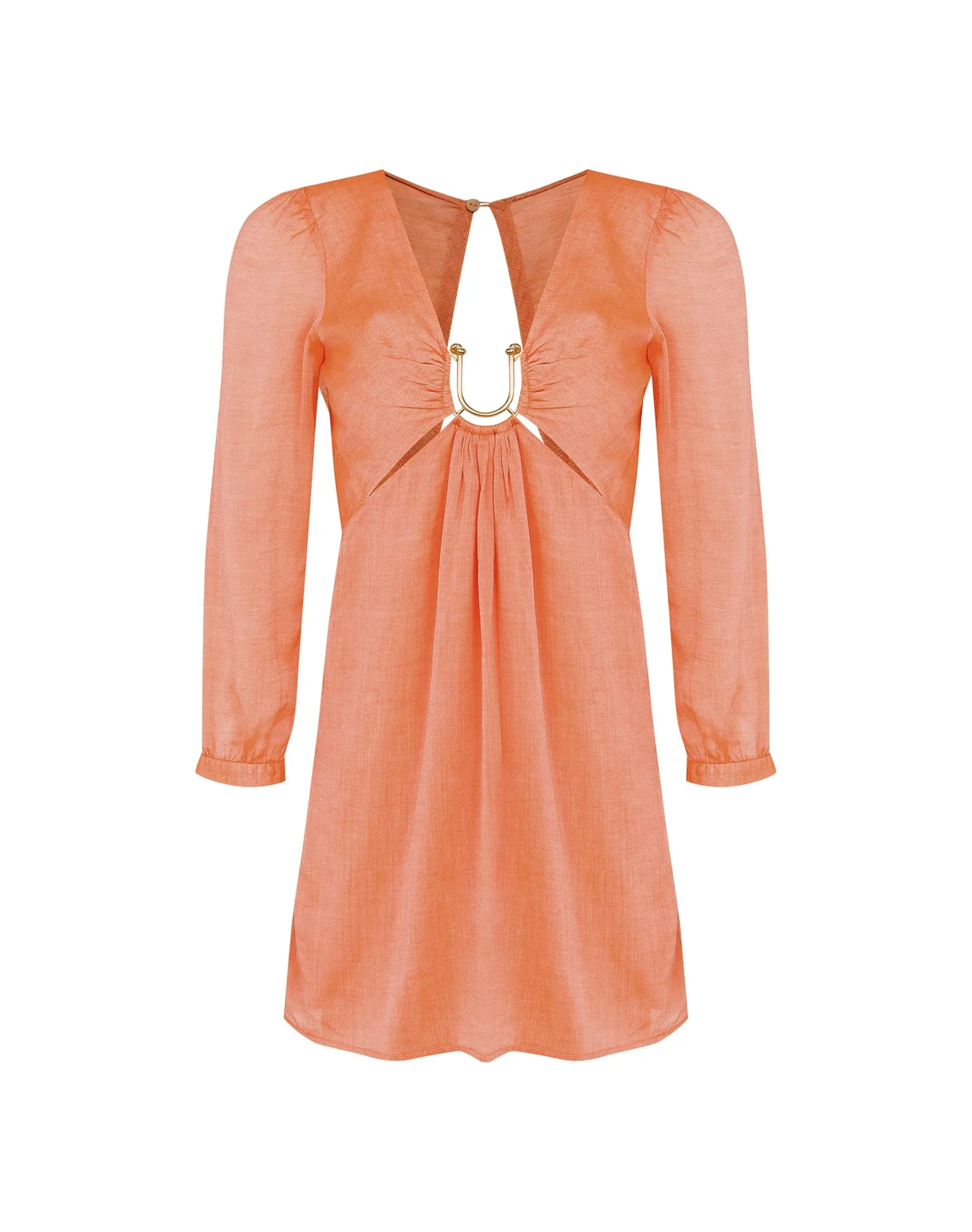 Amelia Detail Short Dress (exchange only) - Grapefruit