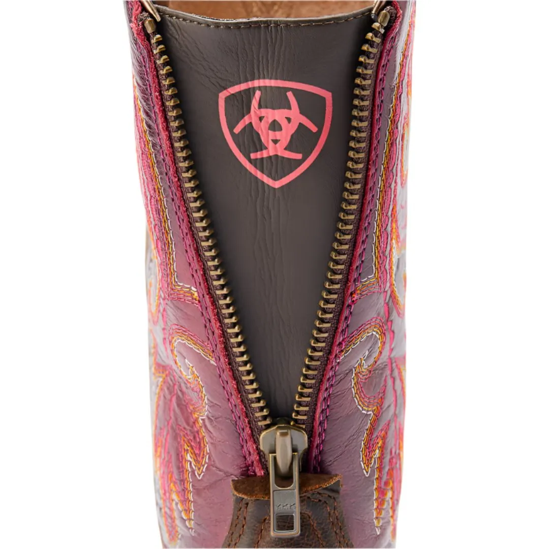 Ariat Women's Round Up Back Zip Western Boot