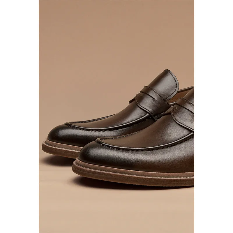 BeauToday Retro Penny Loafers for Men