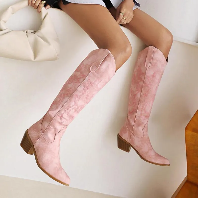Begonia Knee-high Western Boots