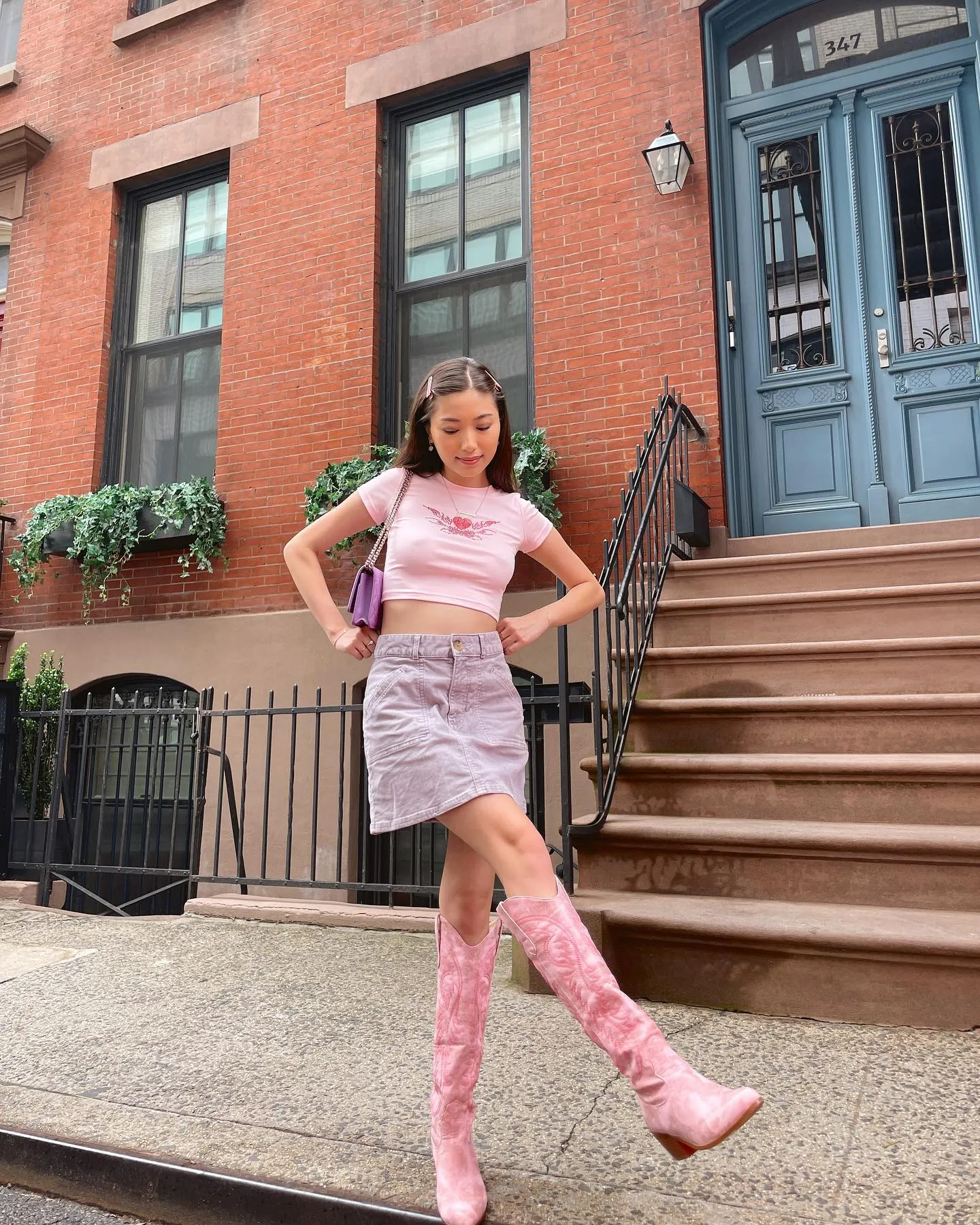 Begonia Knee-high Western Boots