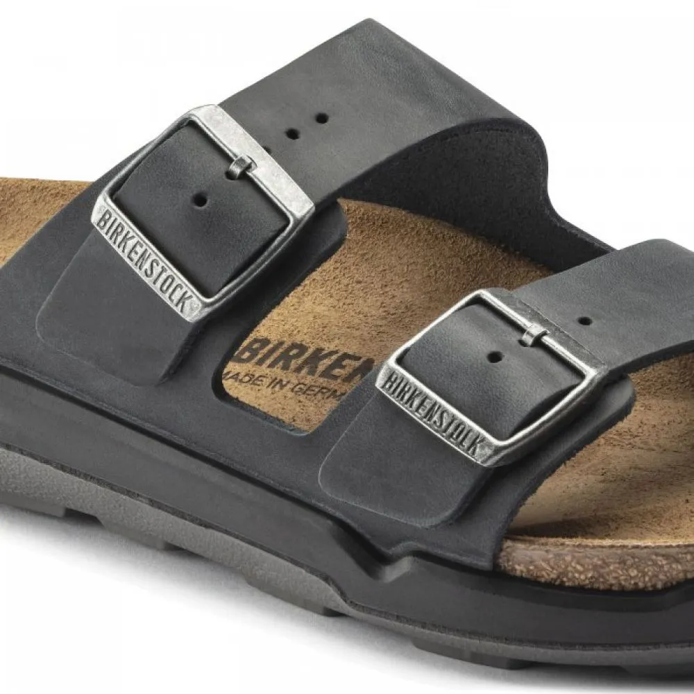 Birkenstock Men's Arizona Cross Town Oiled Leather in Black
