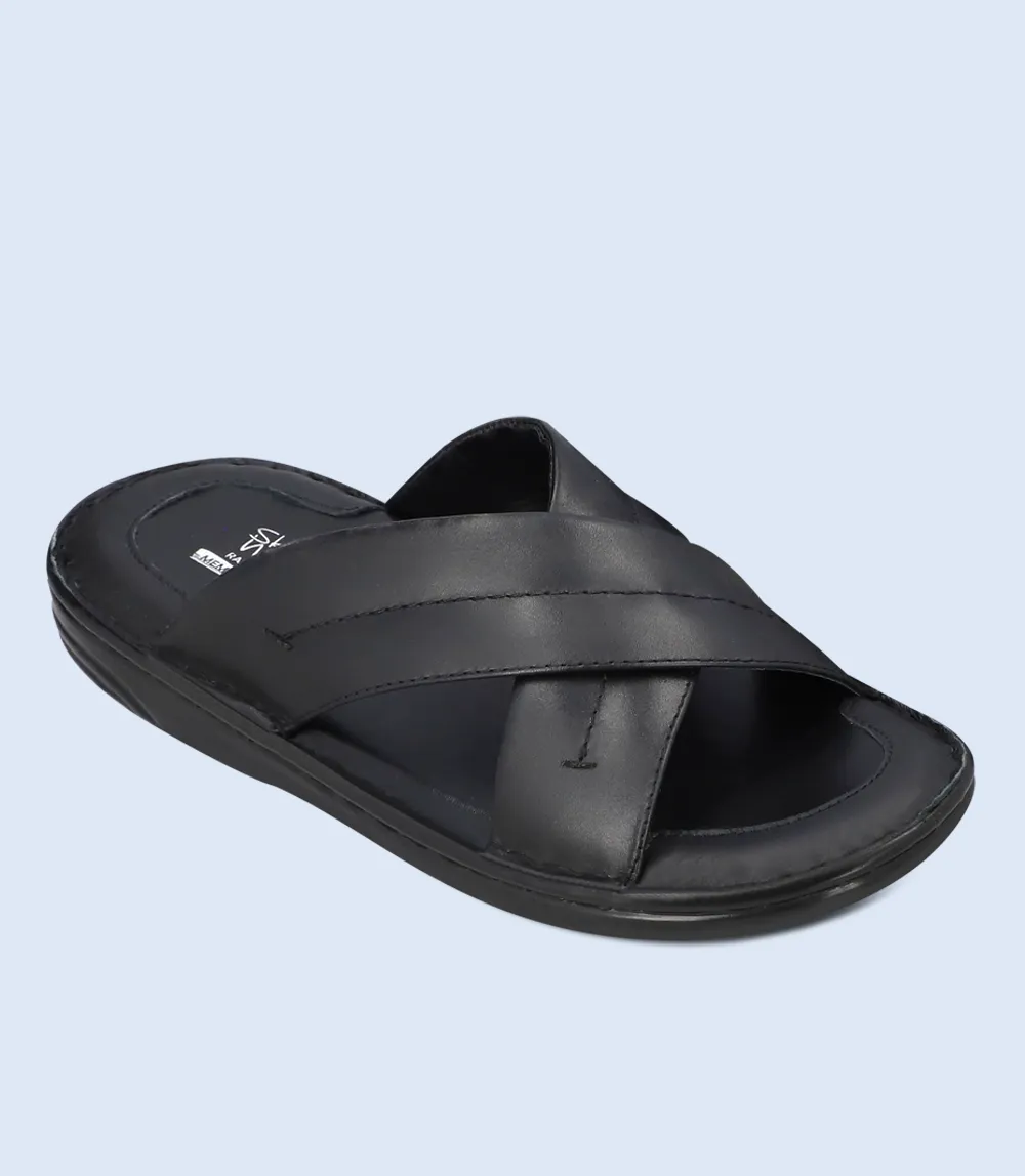 BM5904-BLACK-Men Comfort Slipper