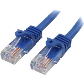 CAT5E PATCH CABLE WITH SNAGLESS RJ45 CONNECTORS - 5 M BLUE