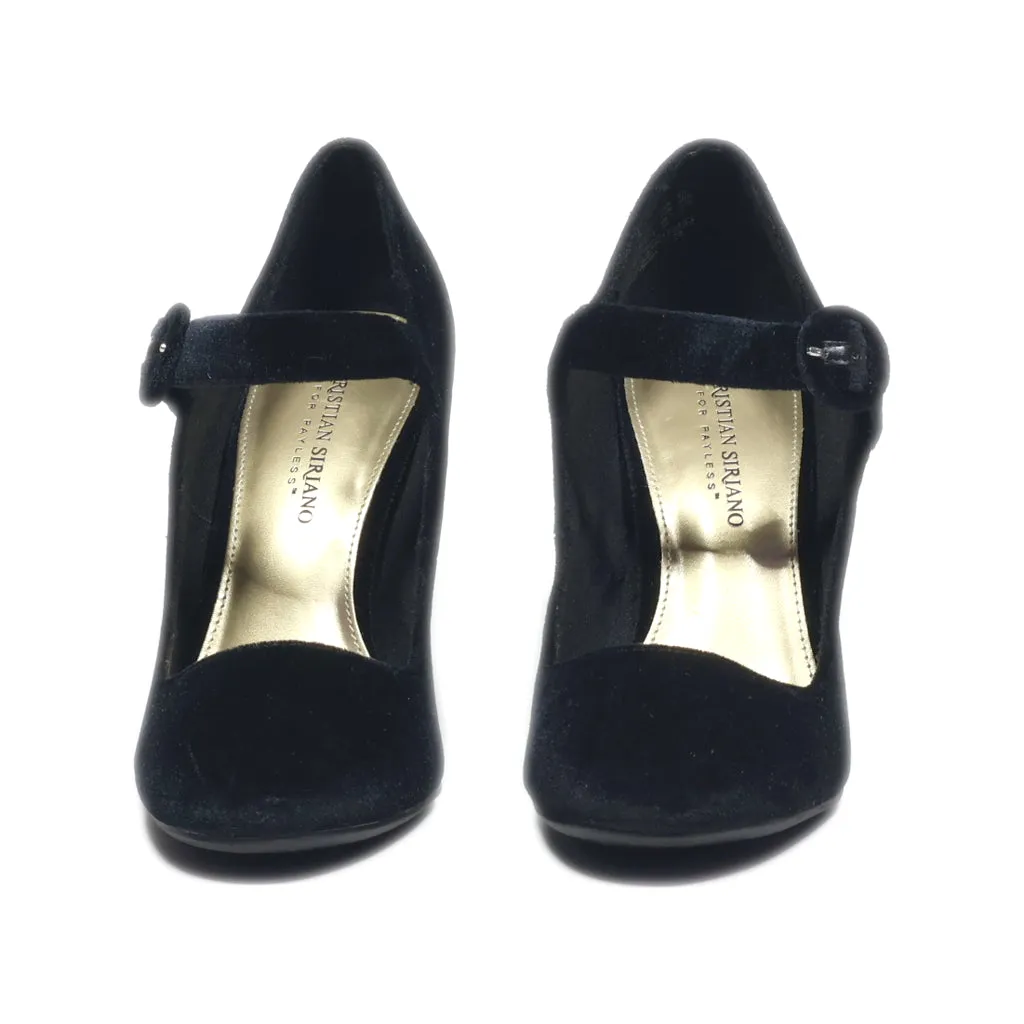 Christian Siriano High-Heel Shoes Suede Black Colour For Women