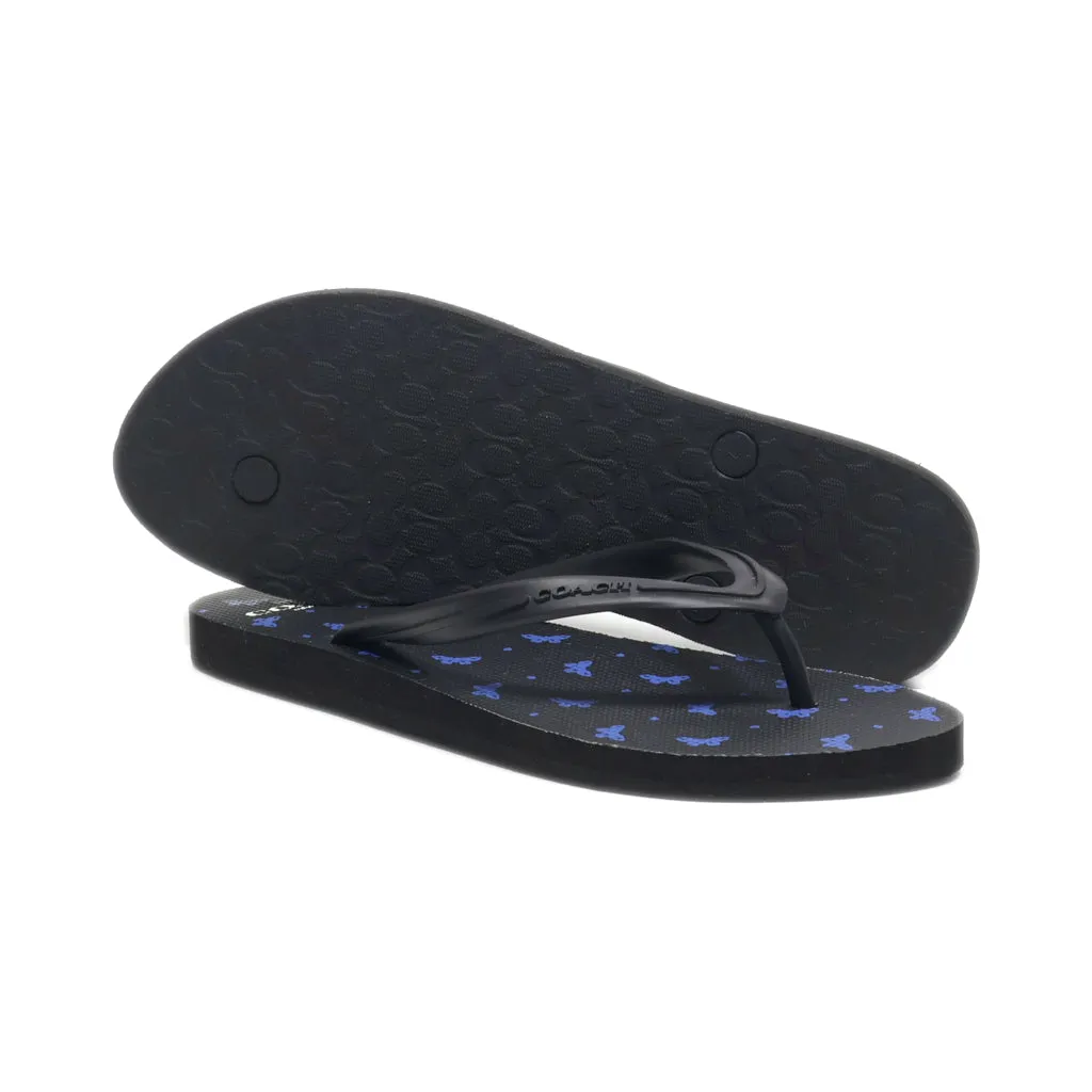 Coach Slippers Rubber Black Colour For Women