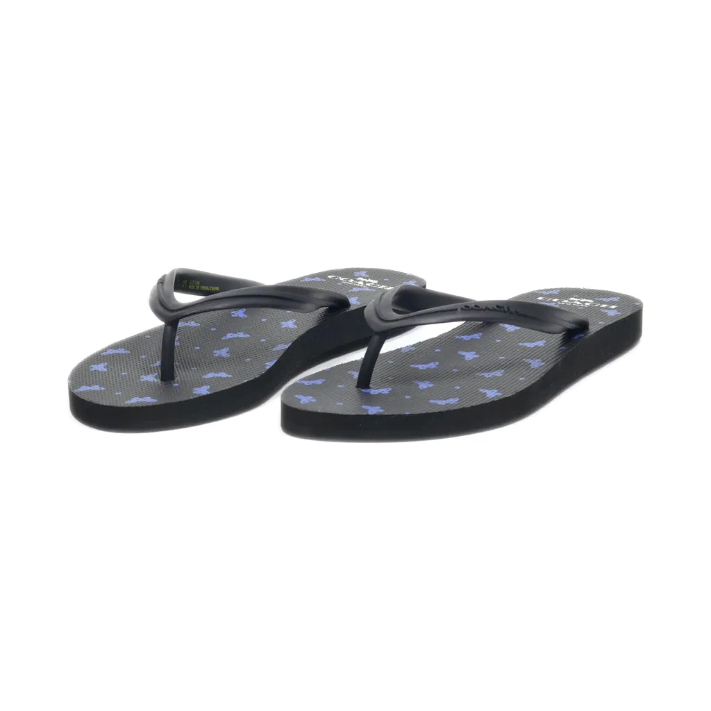 Coach Slippers Rubber Black Colour For Women