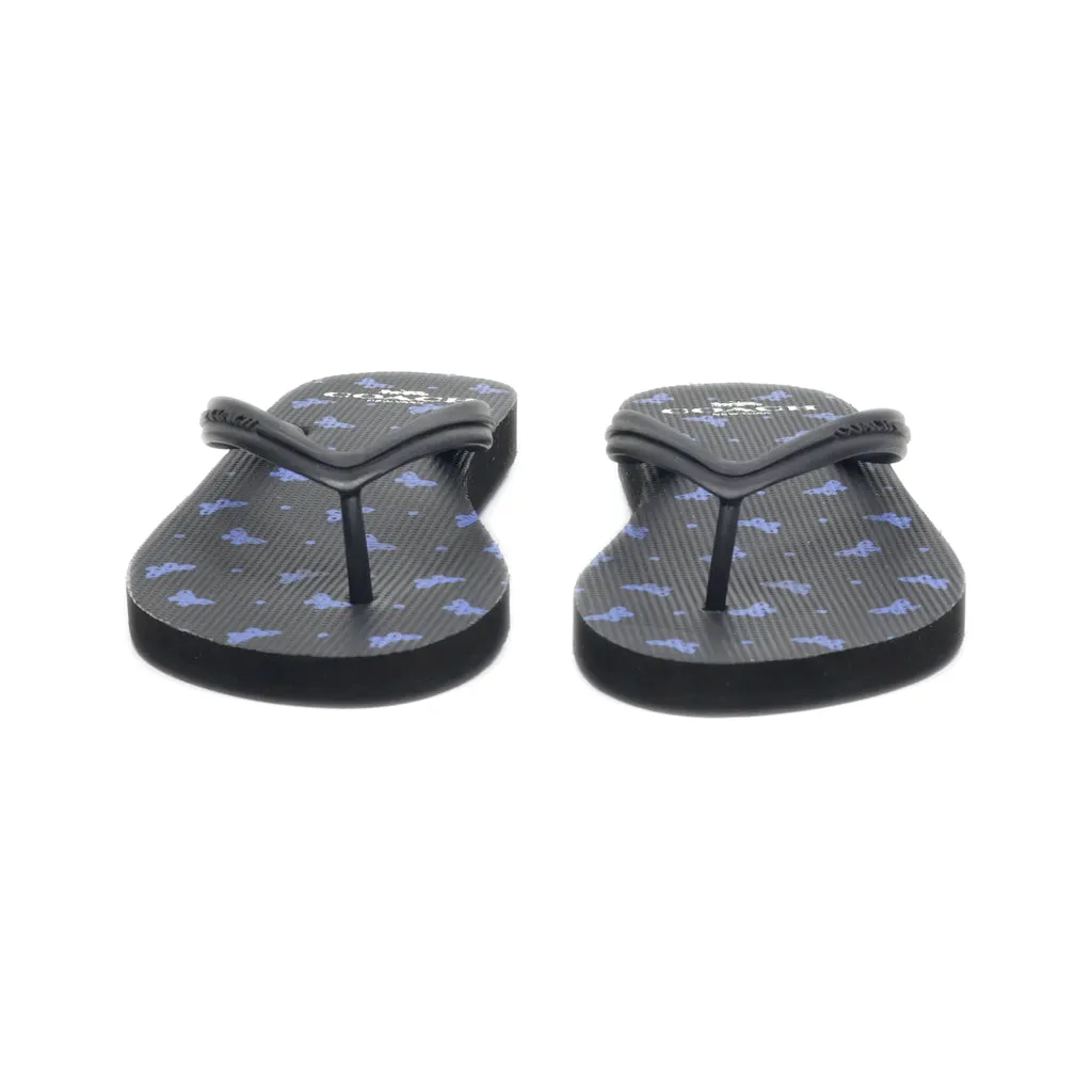 Coach Slippers Rubber Black Colour For Women