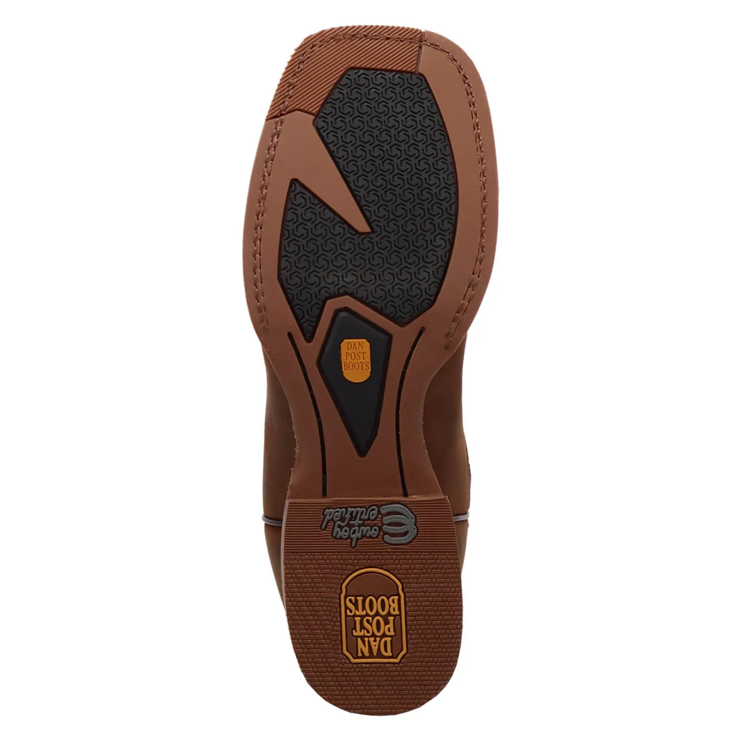 Dan Post Mens Brigston Brown Leather Cowboy Boots