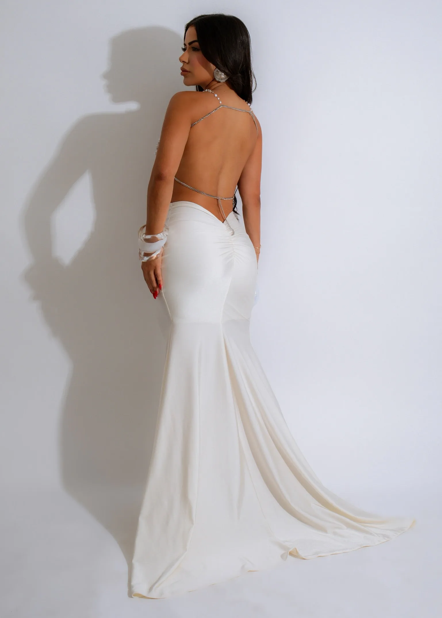 Diva Exclusive Mermaid Skirt White