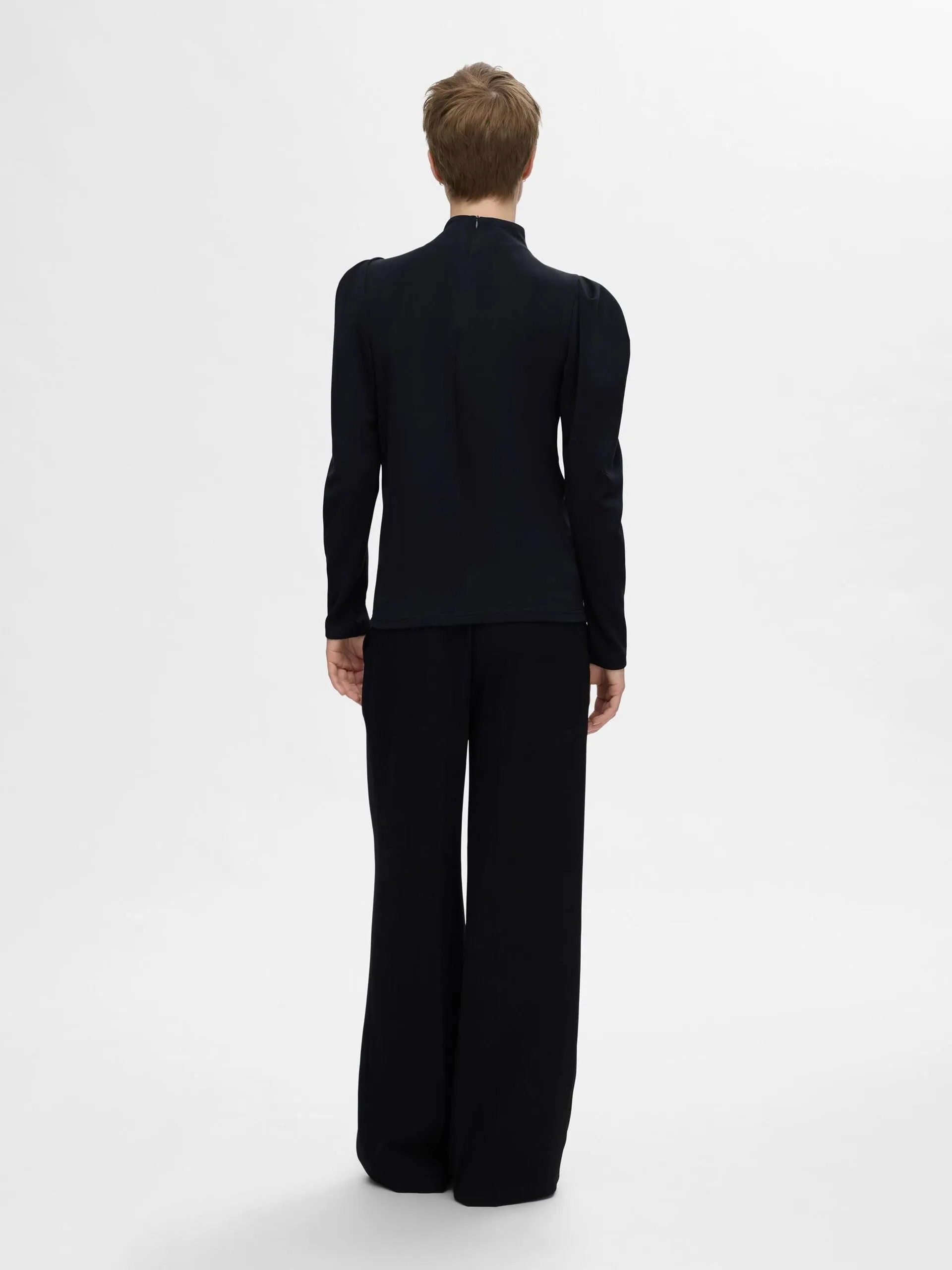 Fenja Ls T-Neck Top - Dark Sapphire