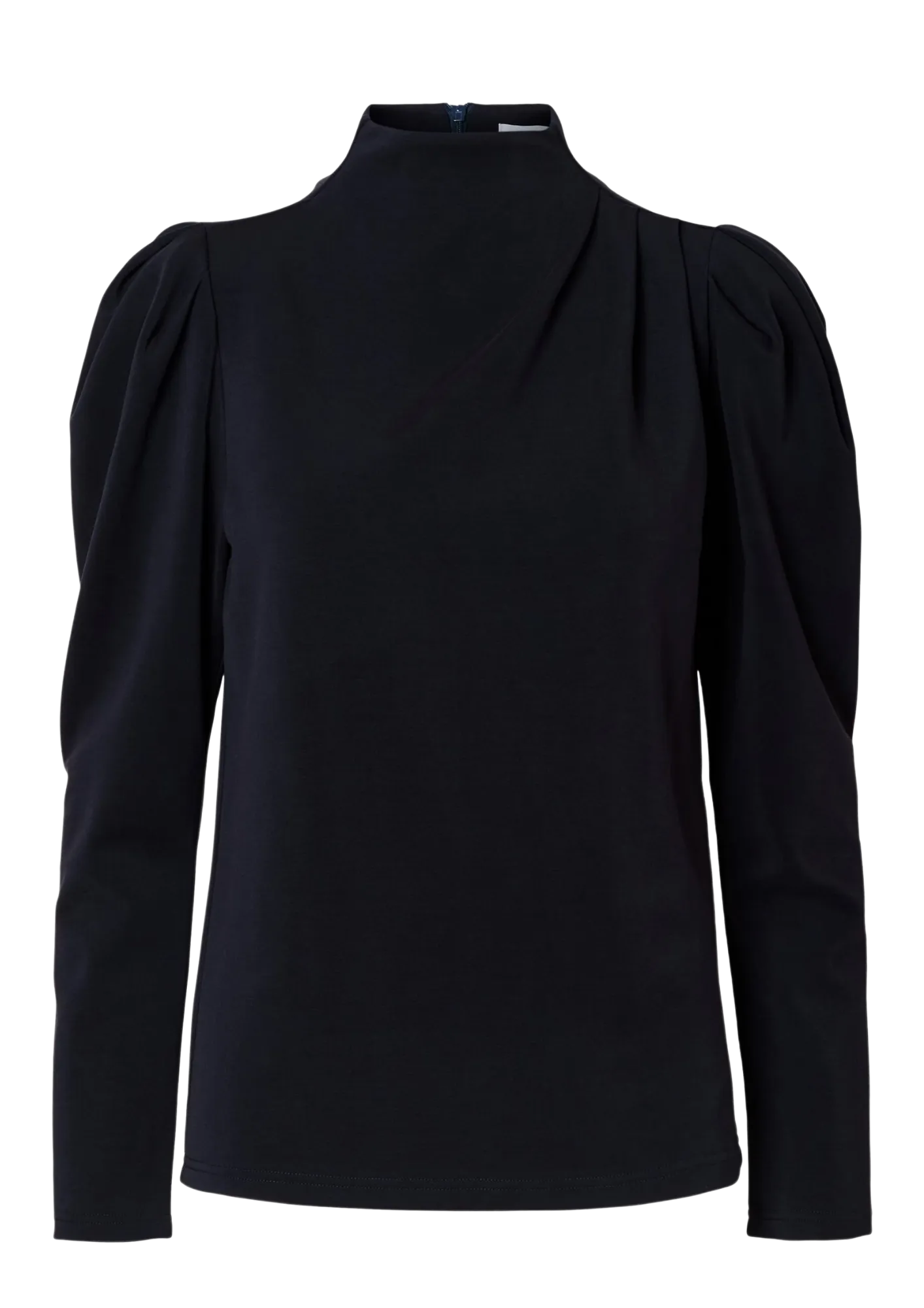 Fenja Ls T-Neck Top - Dark Sapphire