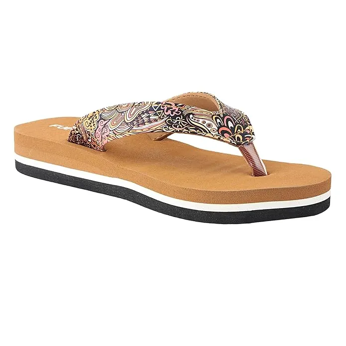 Fuel Comfortable Bela Slippers for Women's (Tan)