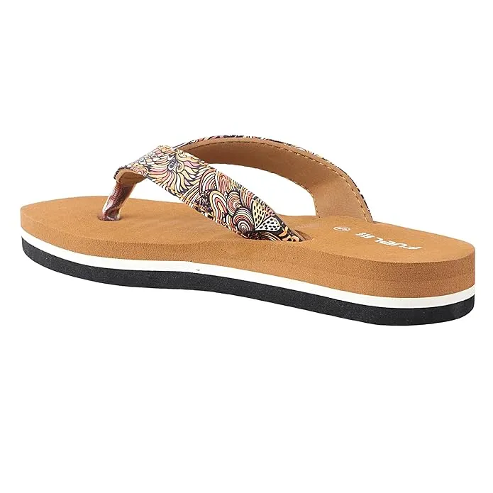 Fuel Comfortable Bela Slippers for Women's (Tan)