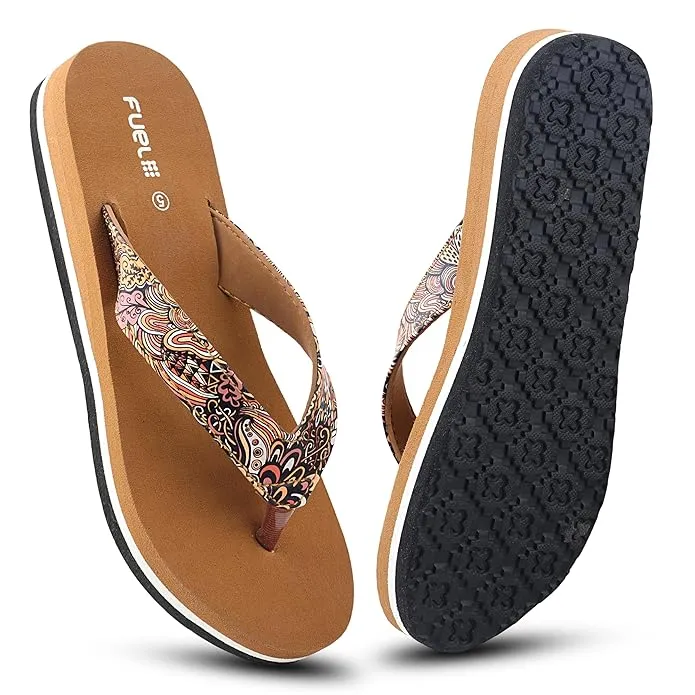 Fuel Comfortable Bela Slippers for Women's (Tan)