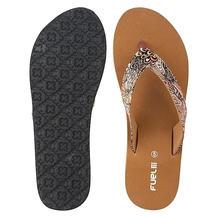 Fuel Comfortable Bela Slippers for Women's (Tan)