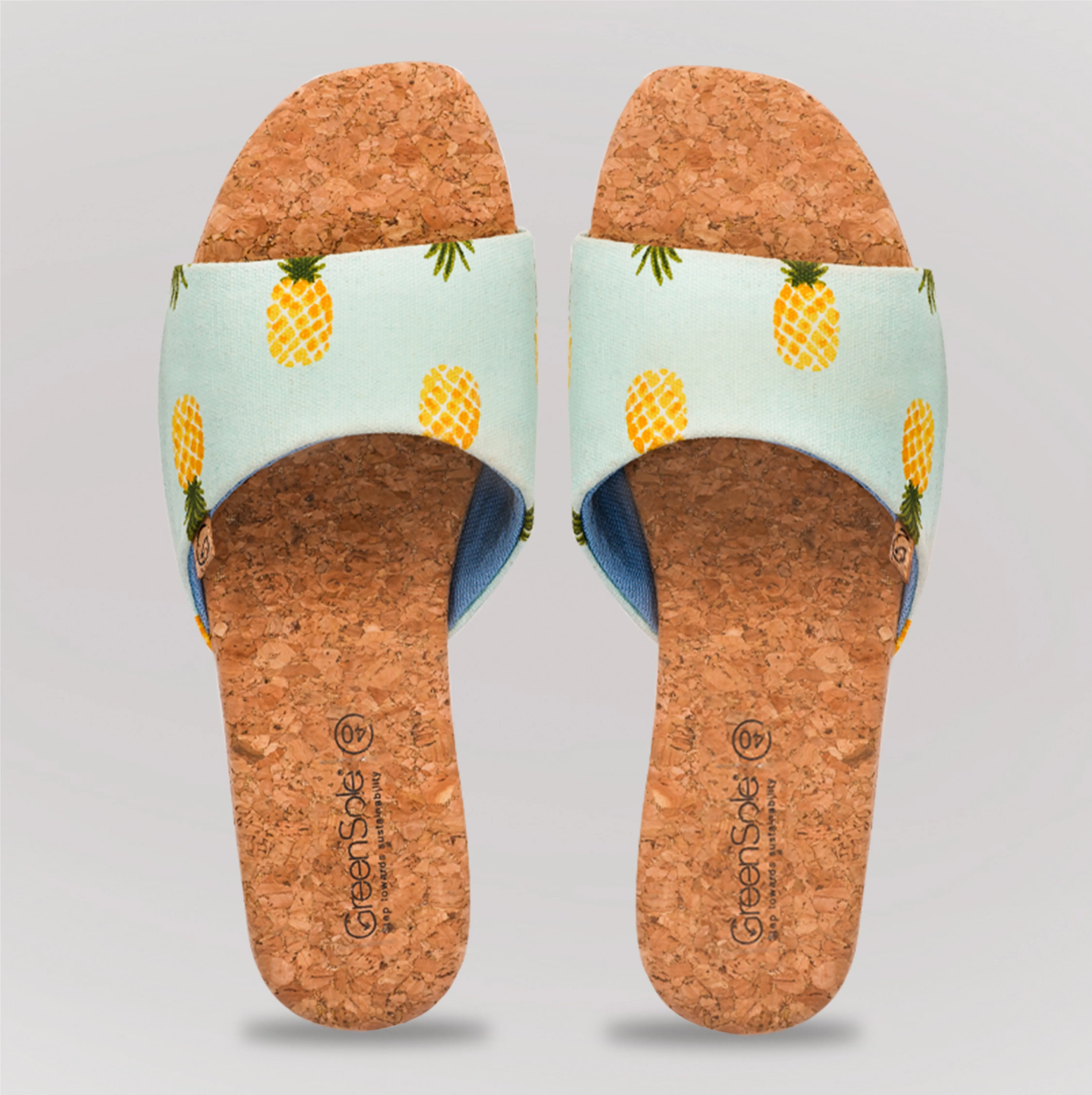 GREENSOLE SUNSHINE PINEAPPLE WOMENS SANDAL FLIP FLOP