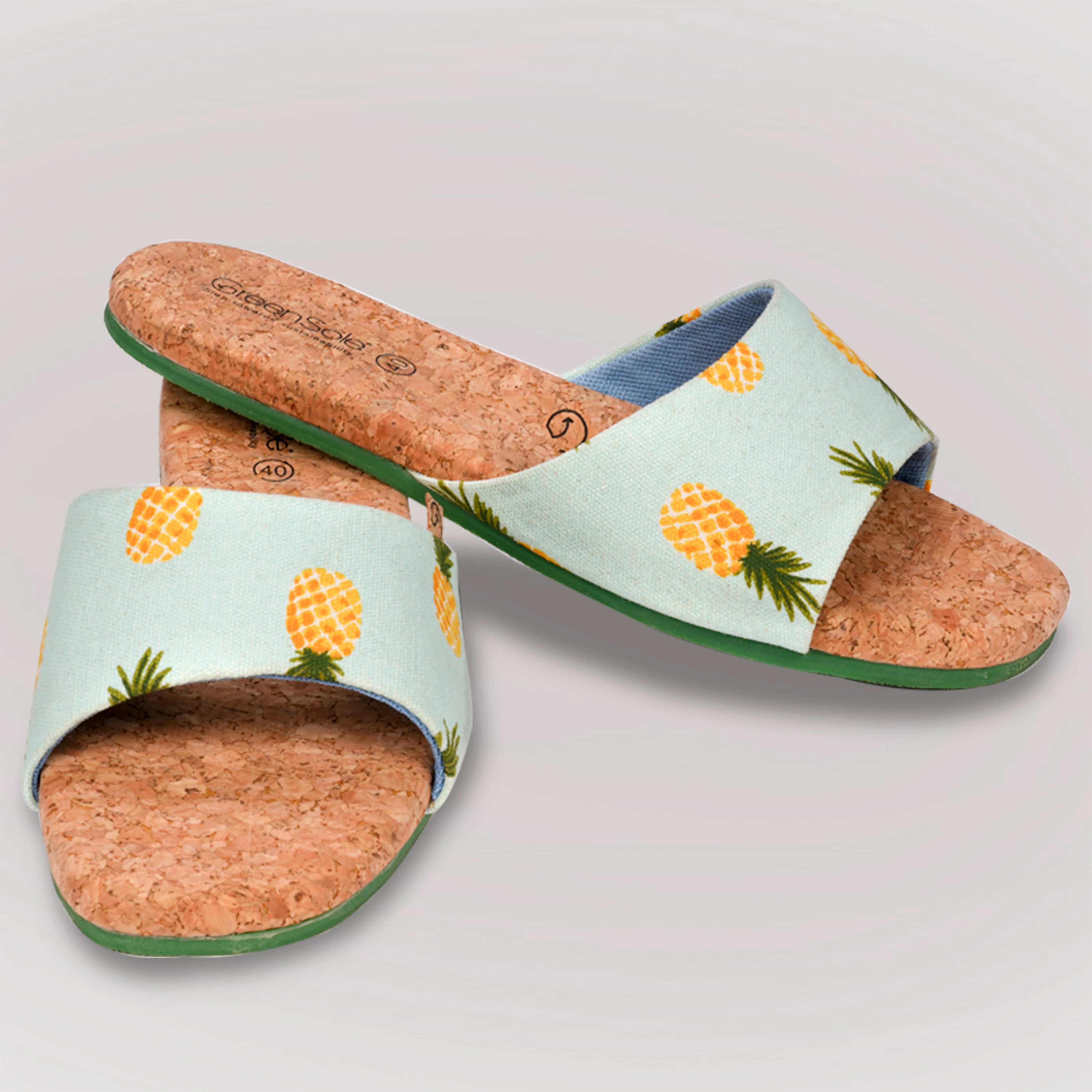 GREENSOLE SUNSHINE PINEAPPLE WOMENS SANDAL FLIP FLOP
