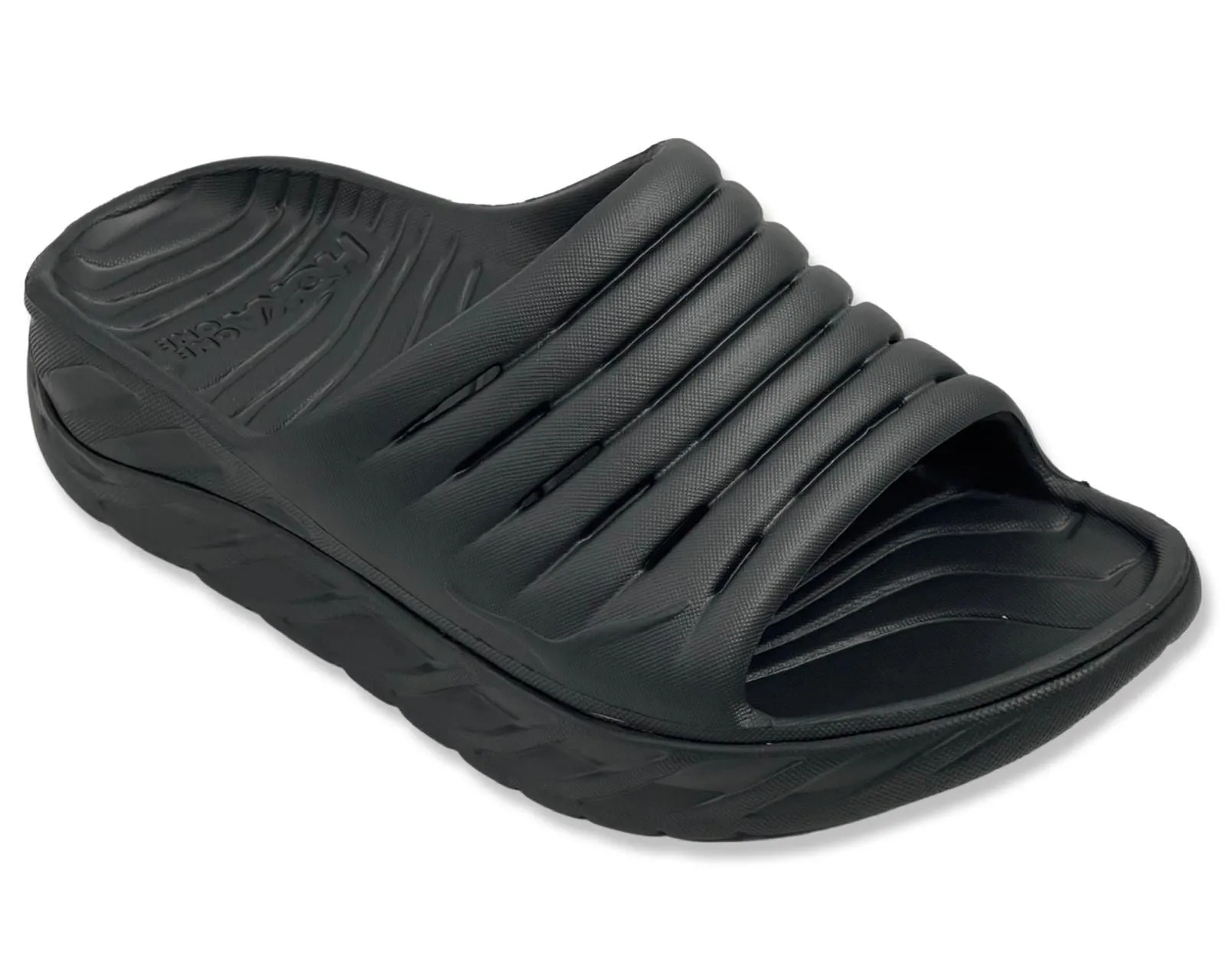 Hoka Ora Recovery Slides For Women's In Black