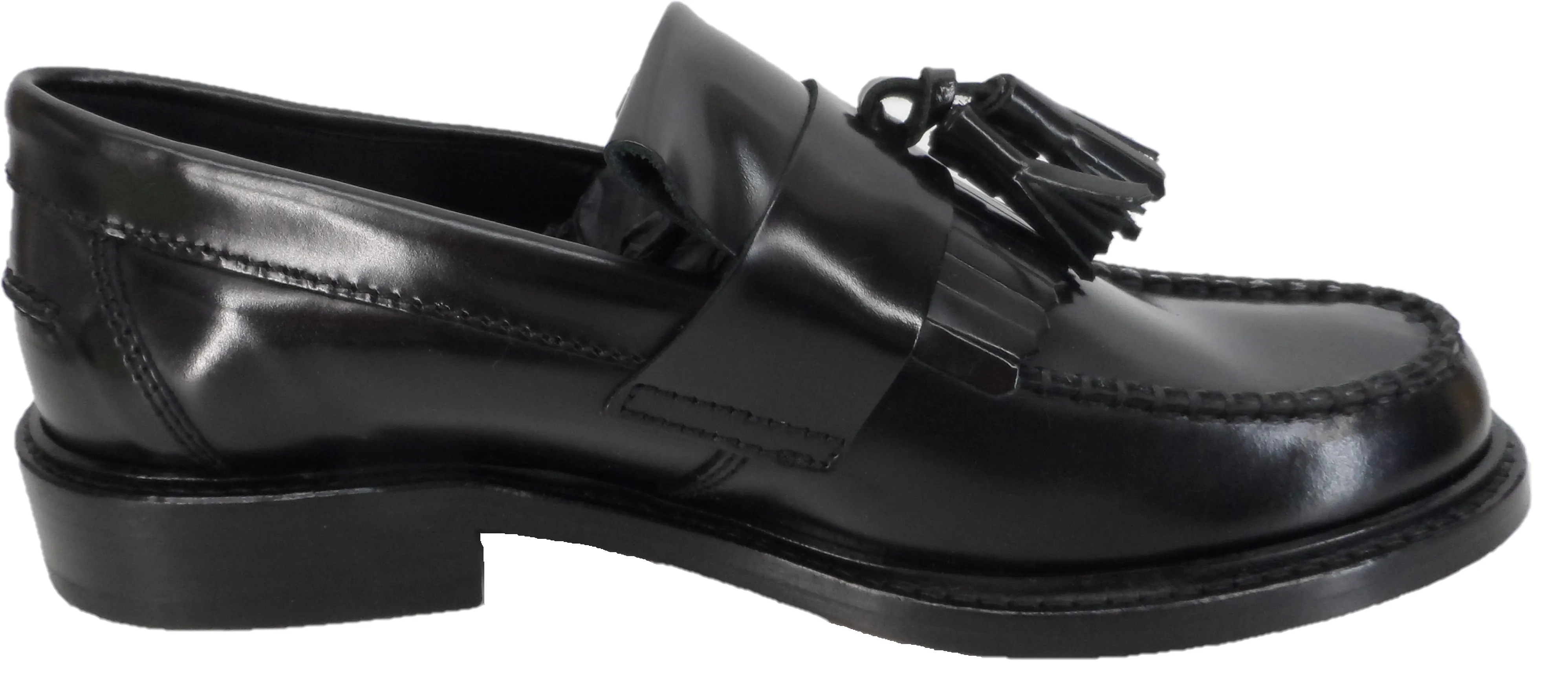 Ikon Original Ladies Selecta Black Retro, Ska, Northern Soul Tassel Loafers