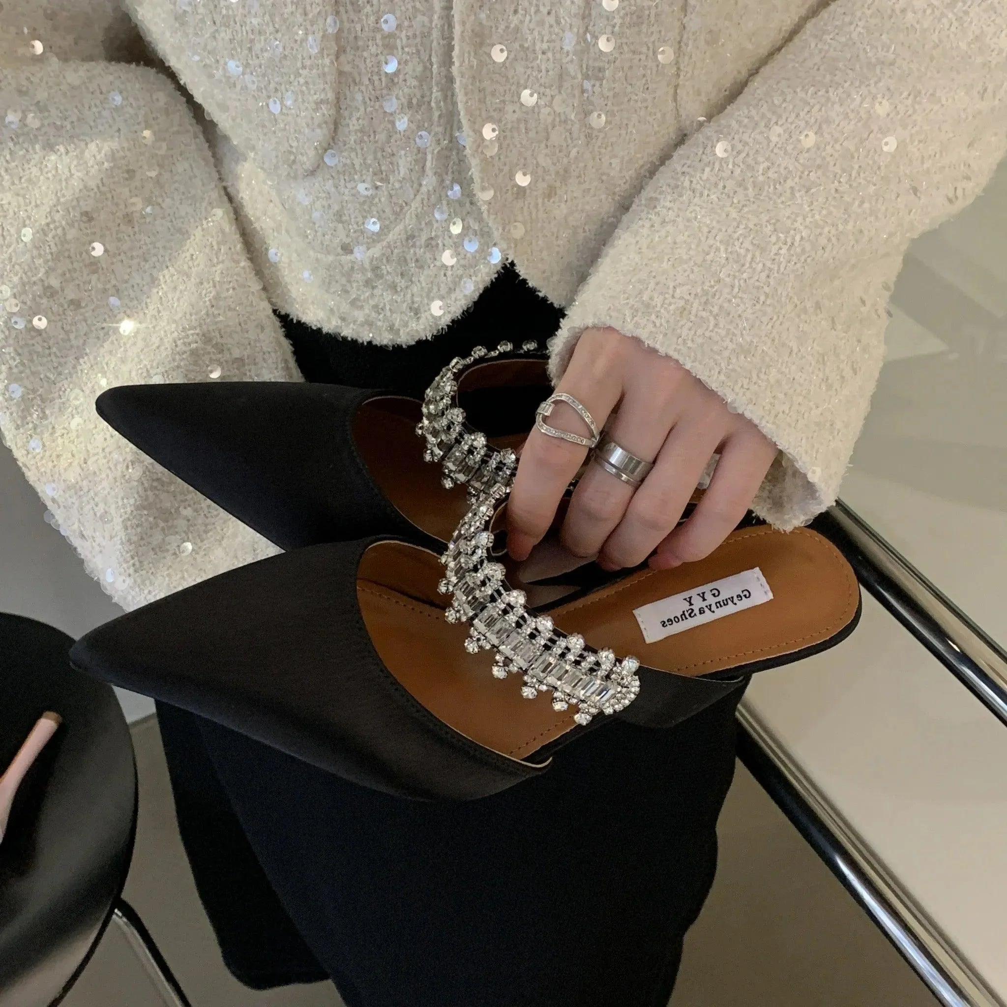 Kesha Rhinestone Heels