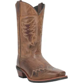 Laredo Mens Williams Tan Leather Western Work Boots 12 D