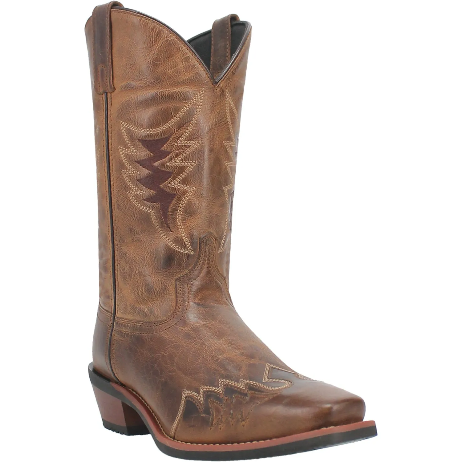Laredo Mens Williams Tan Leather Western Work Boots 12 D