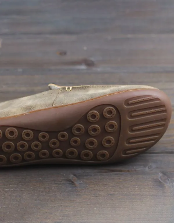 Men's Cowhide Handmade Retro Leather Loafers