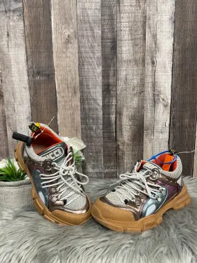 Metallic Shoes Luxury Designer Gucci, Size 8