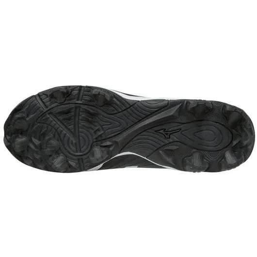 Mizuno Mens Advance Franchise 9 Moulded Softball Cleat - Black/White
