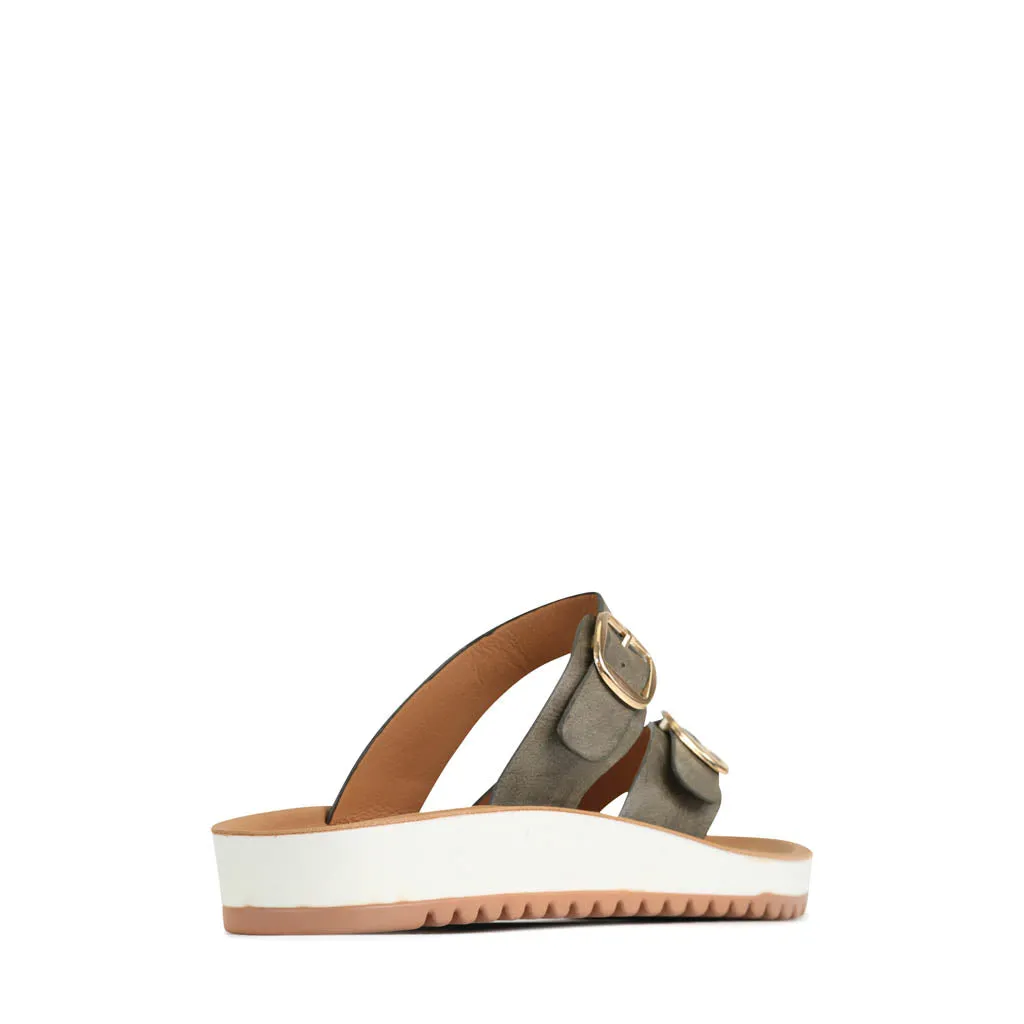 NINS STRAP SLIDE SANDALS