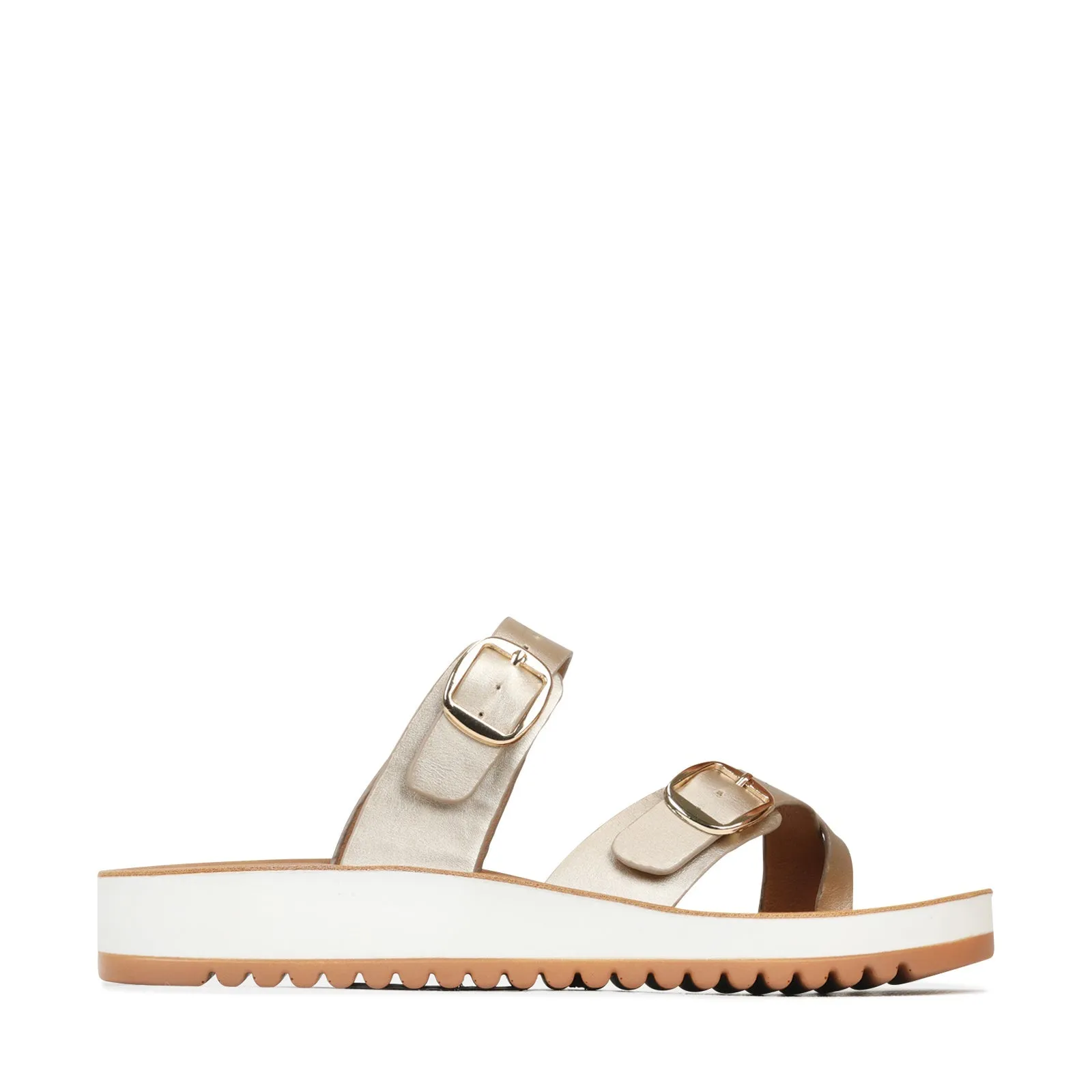 NINS STRAP SLIDE SANDALS