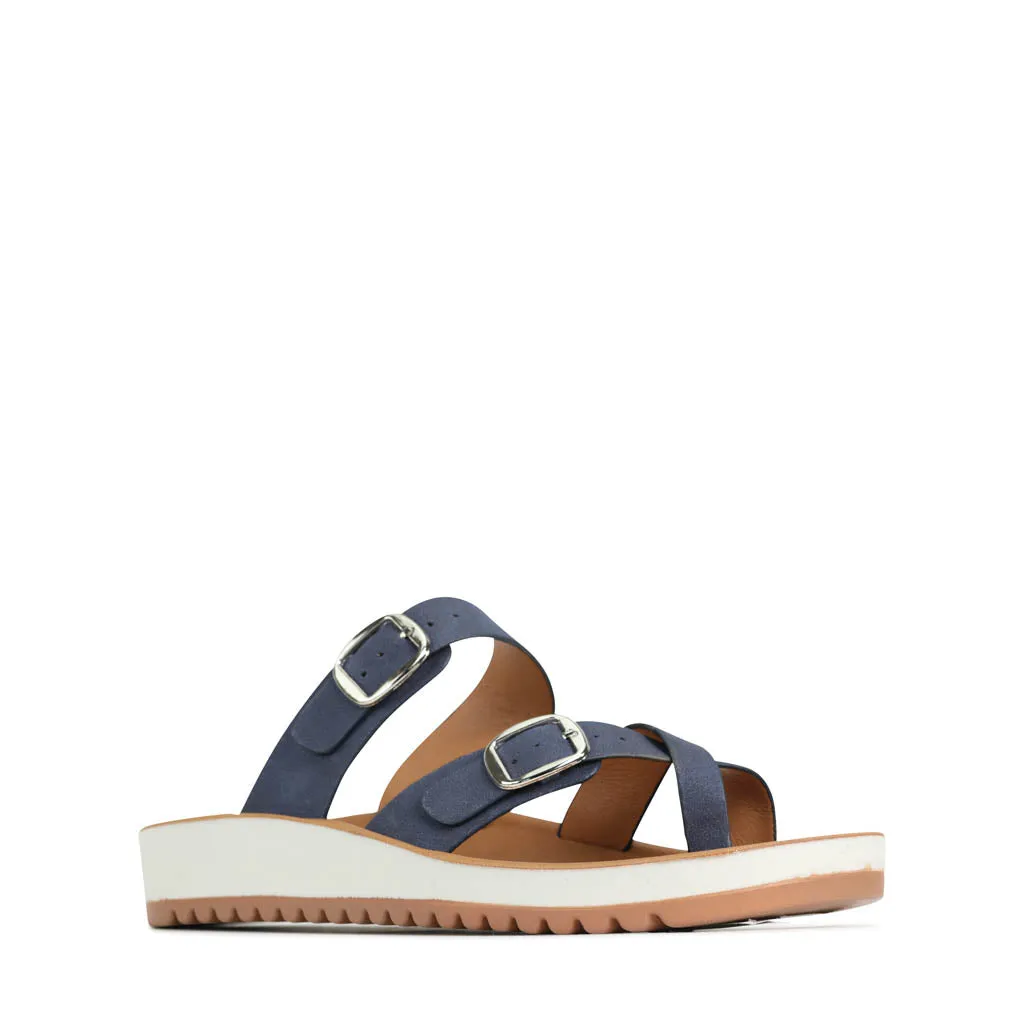 NINS STRAP SLIDE SANDALS