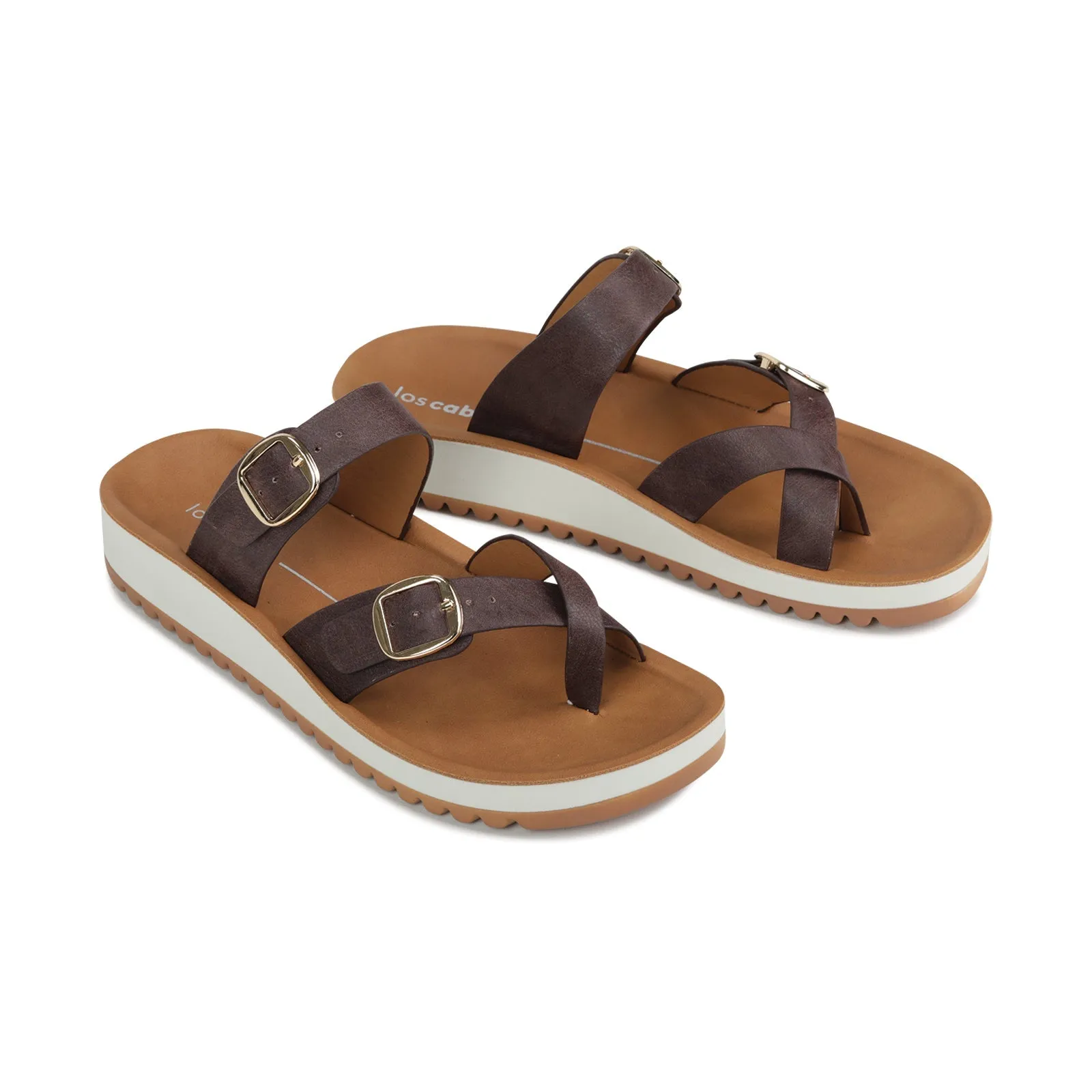 NINS STRAP SLIDE SANDALS