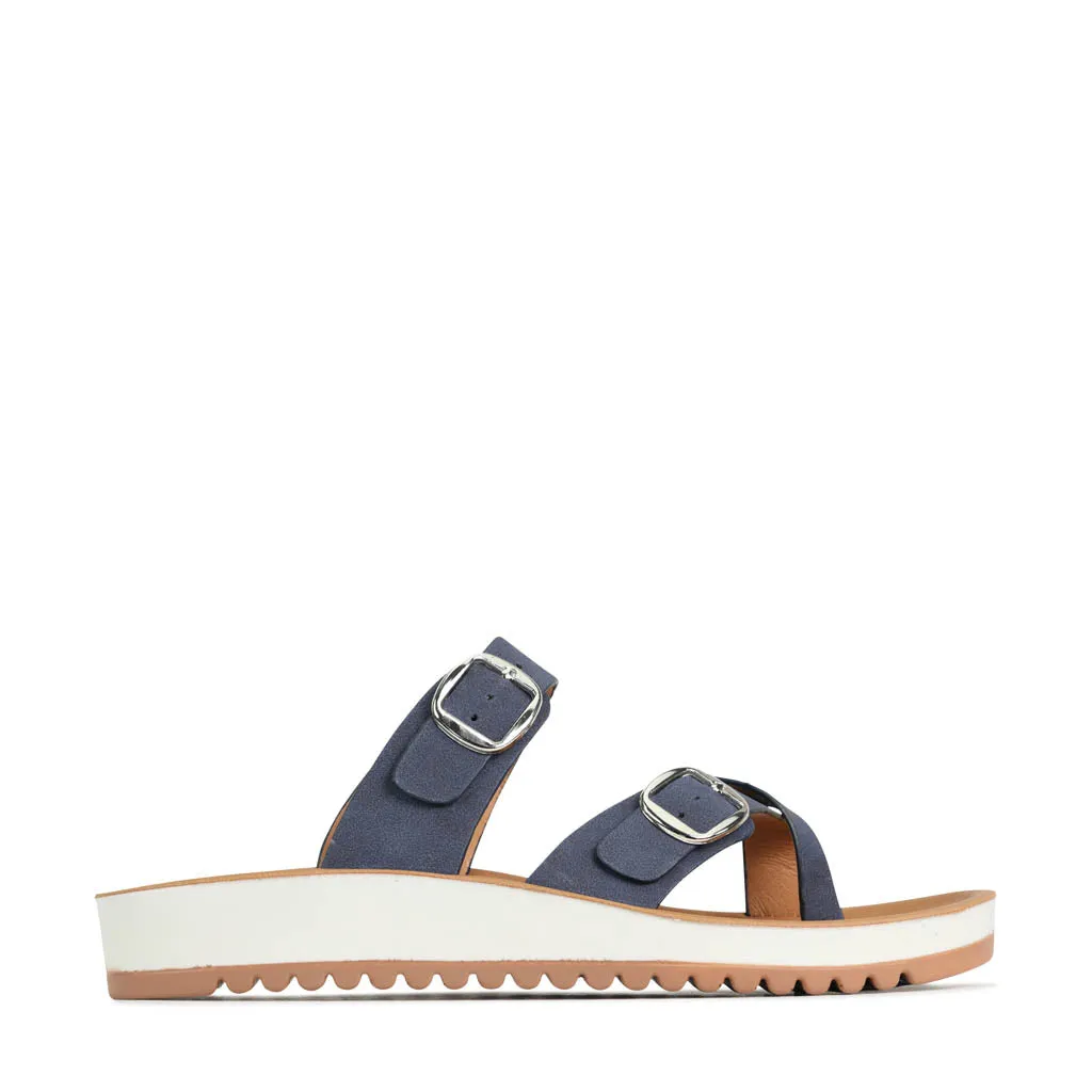 NINS STRAP SLIDE SANDALS