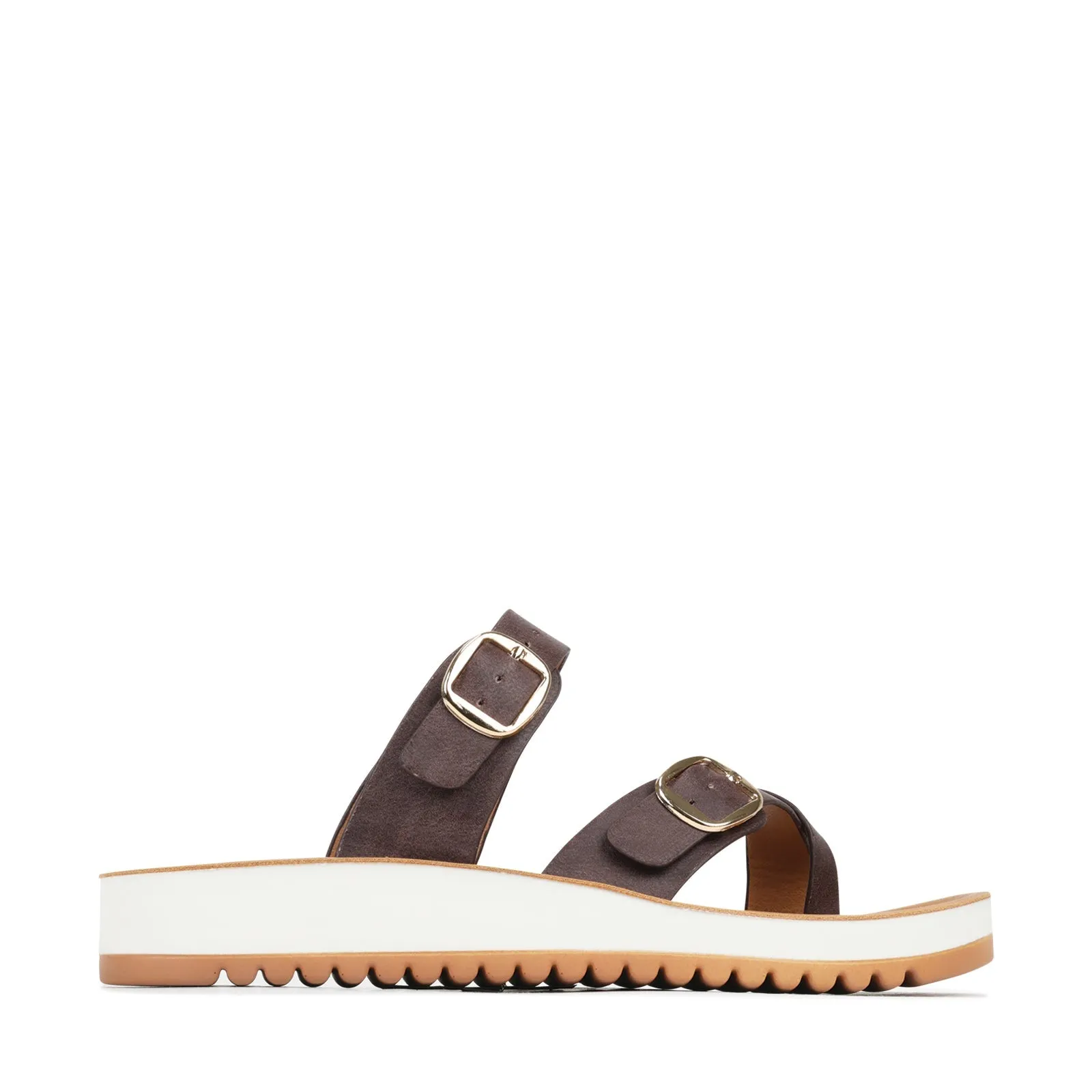 NINS STRAP SLIDE SANDALS