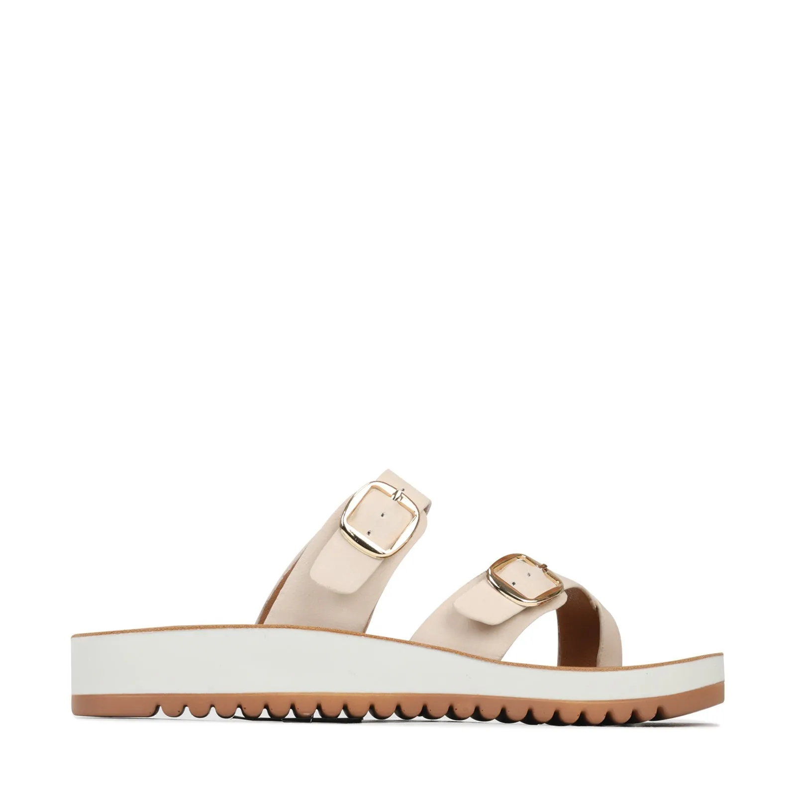 NINS STRAP SLIDE SANDALS