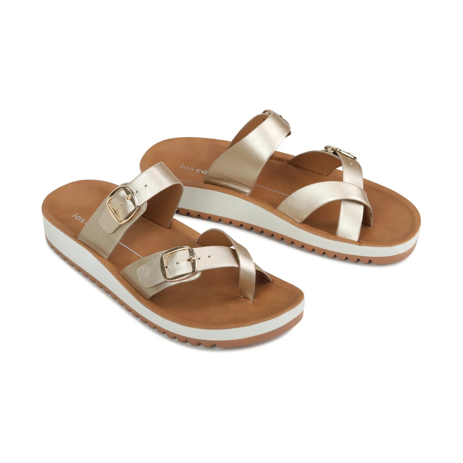 NINS STRAP SLIDE SANDALS