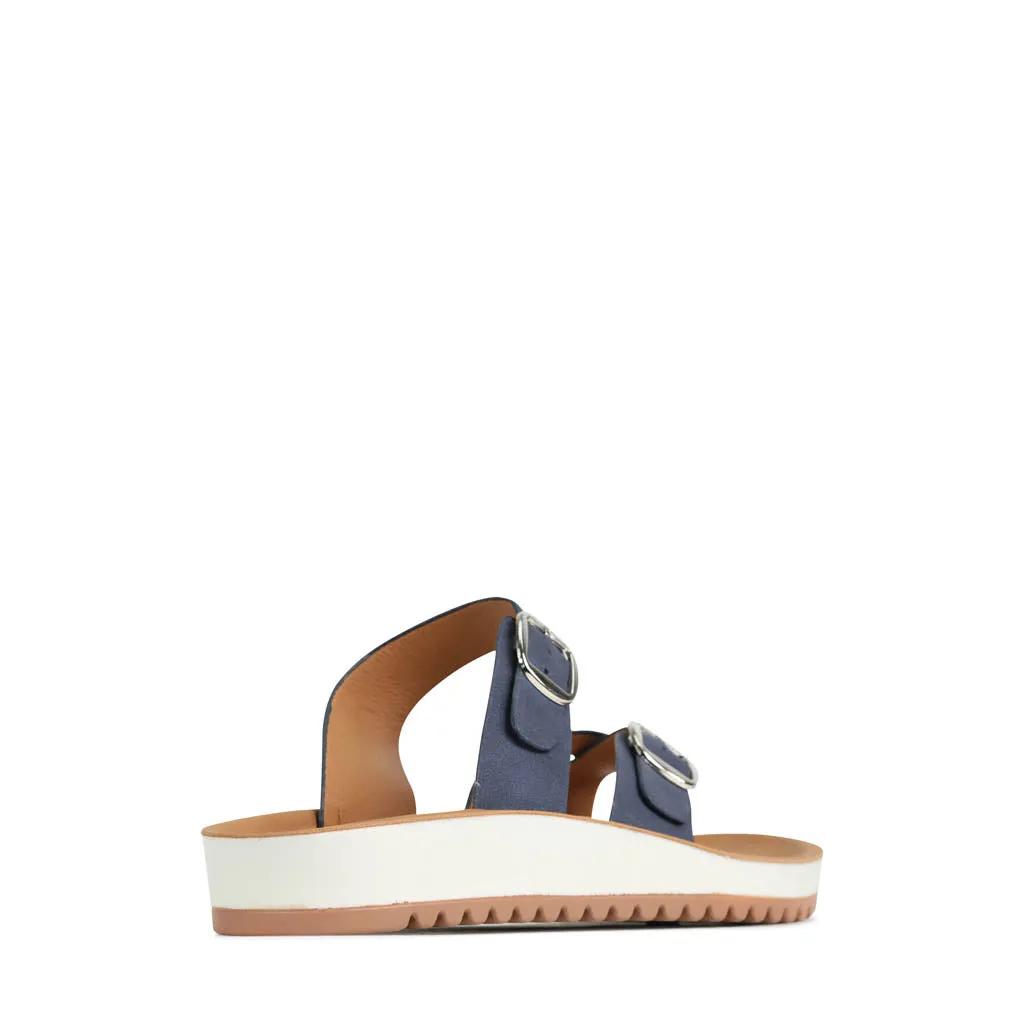 NINS STRAP SLIDE SANDALS