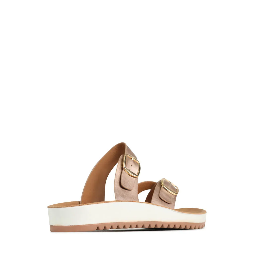 NINS STRAP SLIDE SANDALS