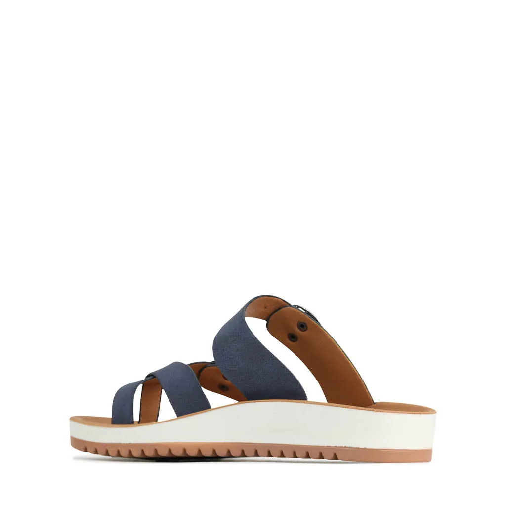 NINS STRAP SLIDE SANDALS