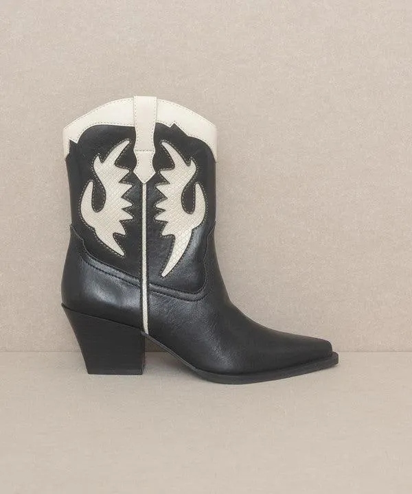Oasis Society Houston - Layered Panel Cowboy Boots