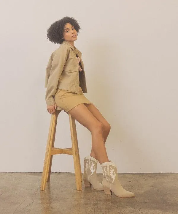 Oasis Society Houston - Layered Panel Cowboy Boots