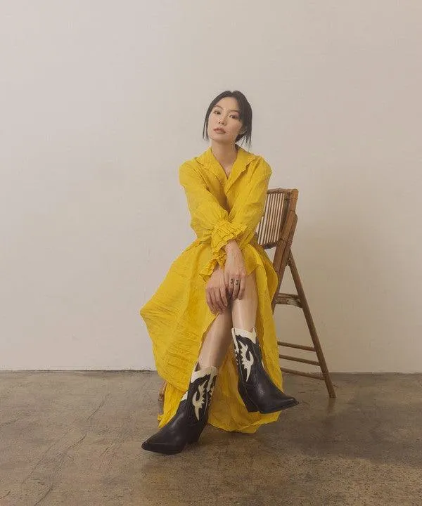 Oasis Society Houston - Layered Panel Cowboy Boots