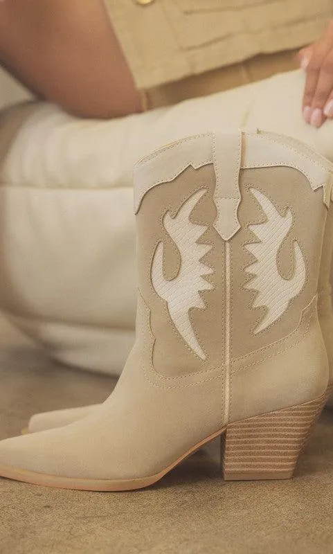 Oasis Society Houston - Layered Panel Cowboy Boots