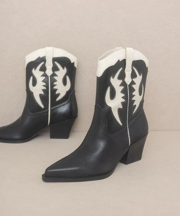 Oasis Society Houston - Layered Panel Cowboy Boots