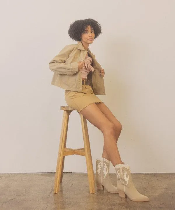 Oasis Society Houston - Layered Panel Cowboy Boots