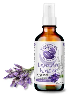 Pure Lavender Water - 2oz | Soothing Floral Hydrosol for Skin & Relaxation